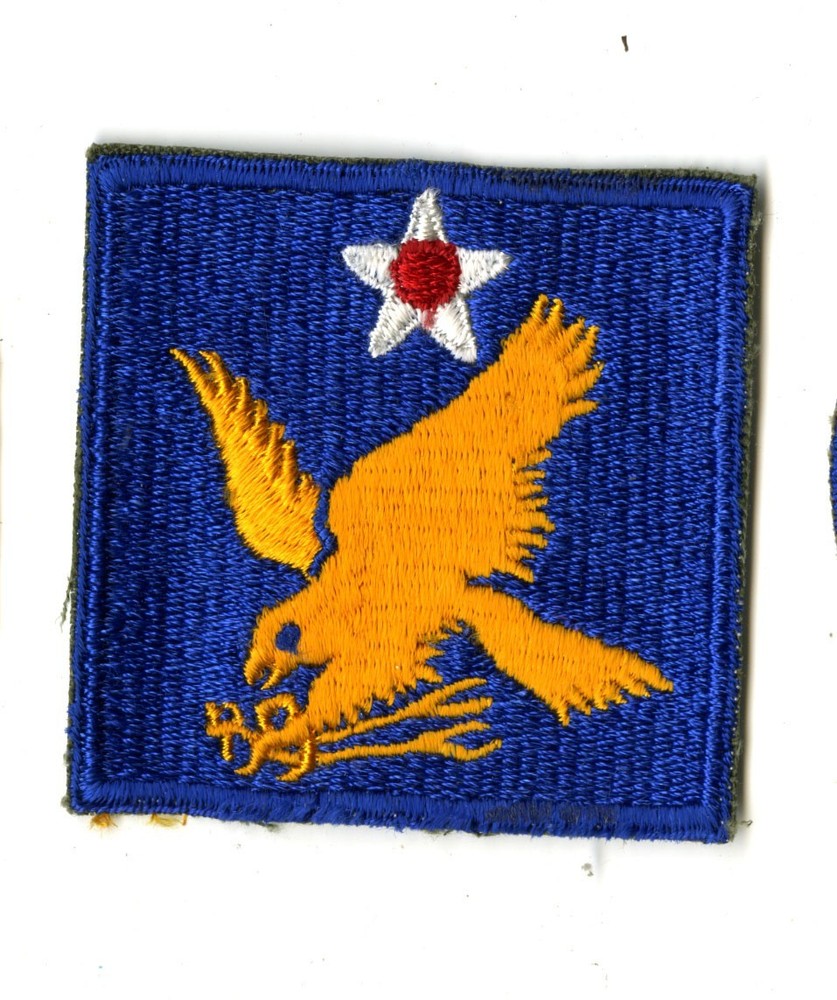 2nd Air Force White Back Patch WWII Vintage Pacific Coast