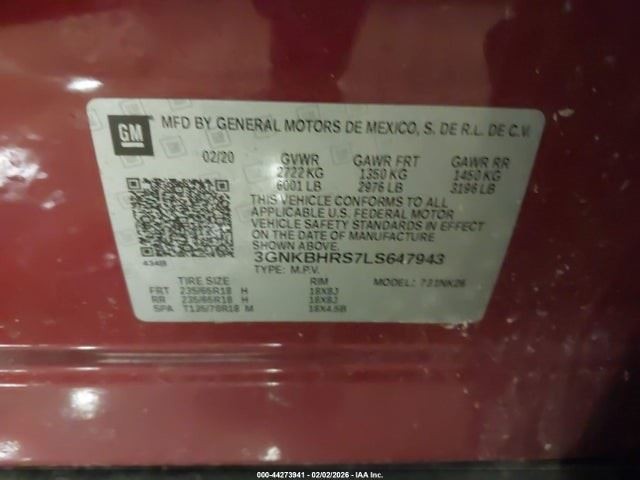BLAZER 2020 Air Shutter 12812895