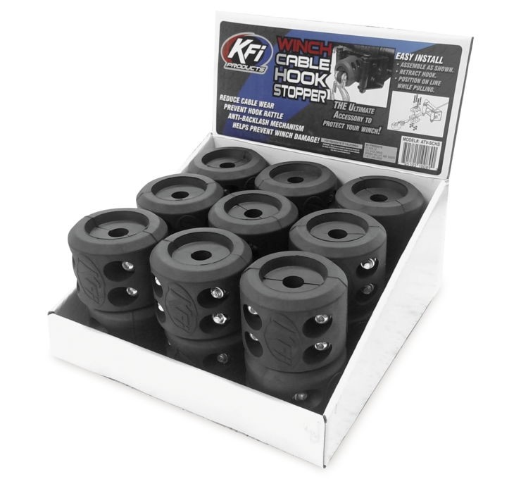 KFI Products BOX-SCHS Winch Cable Hook Stopper - 18 pack