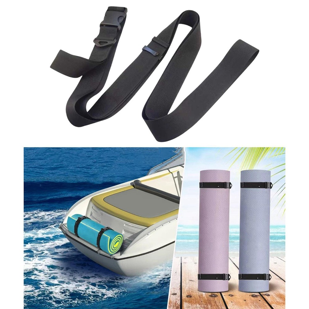 Black Floating Pad Strap Multipurpose Securing Band with Quick Release for