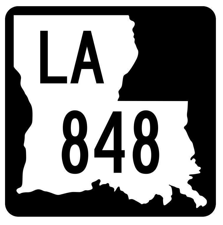 Louisiana State Highway 848 Sticker Decal