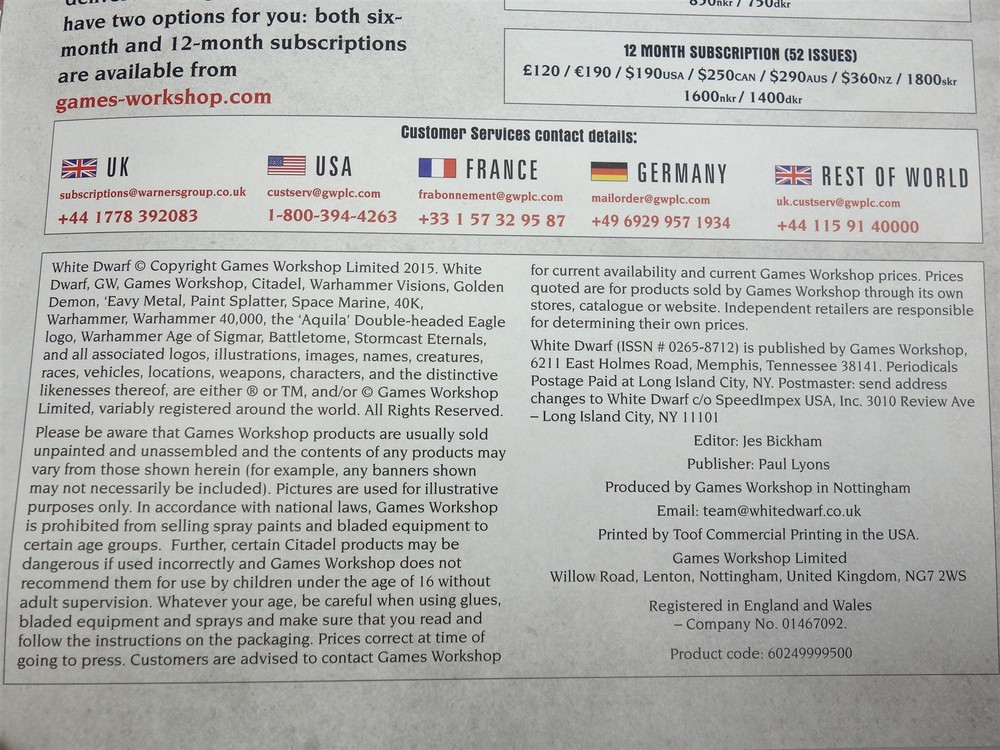 White Dwarf: Issue 88 - 03 October 2015 (Games Workshop)