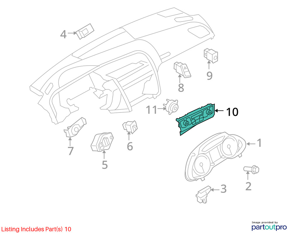 2009-2010 Audi A4 A5 S4 S5 Climate Temperature Control Panel OEM