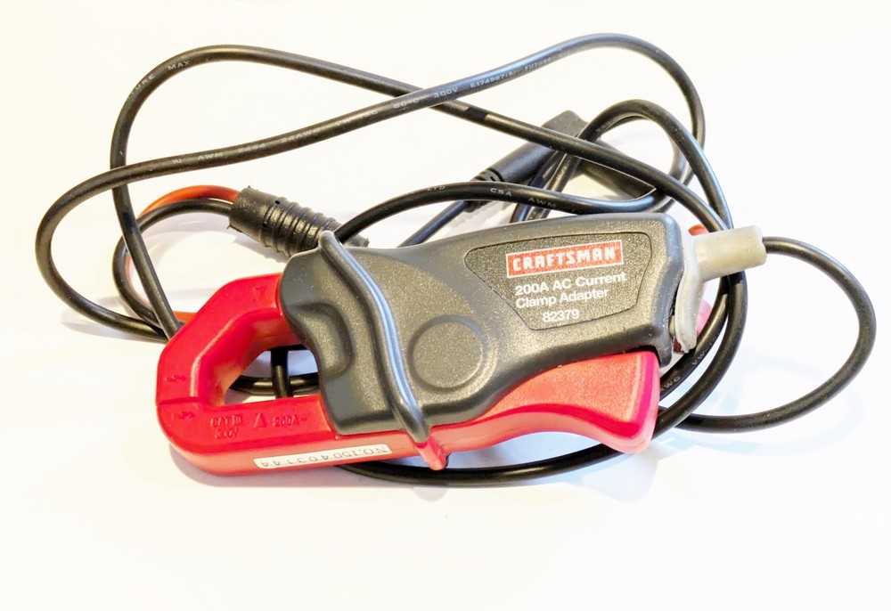 Craftsman 200A AC Current Clamp Adapter for Multimeter 82379