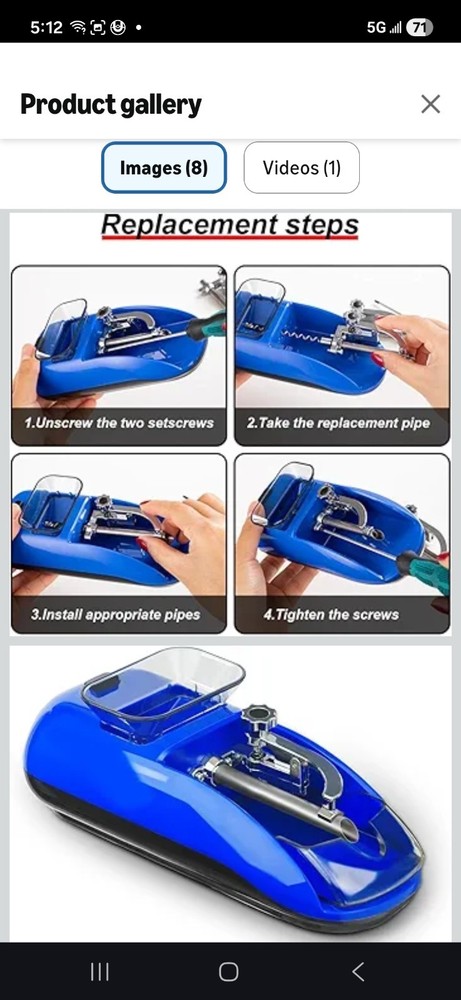 Cigarette Machine Automatic Electric Rolling Roller Tobacco Injector Maker US