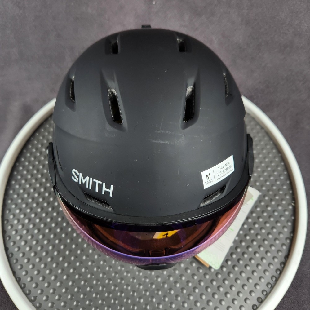 Smith Survey MIPS Ski Snowboard Helmet Medium Black Integrated Visor Unisex