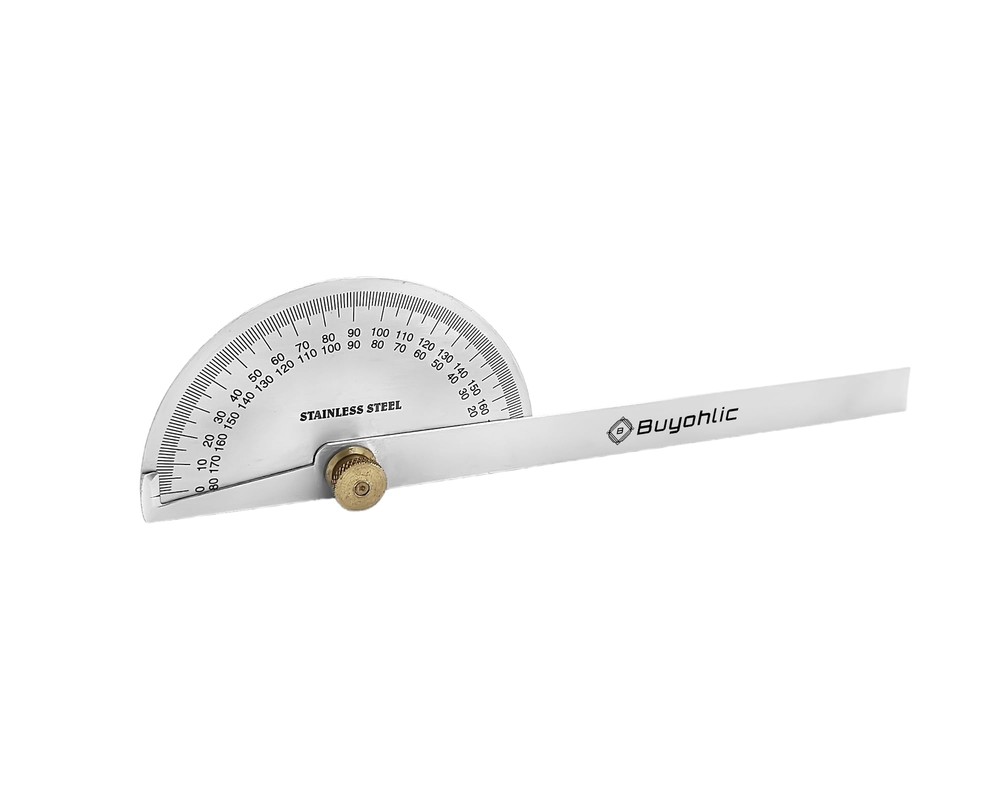 Stainless Steel Protractor 0-180 degrees Machine Tools Degree Protractor