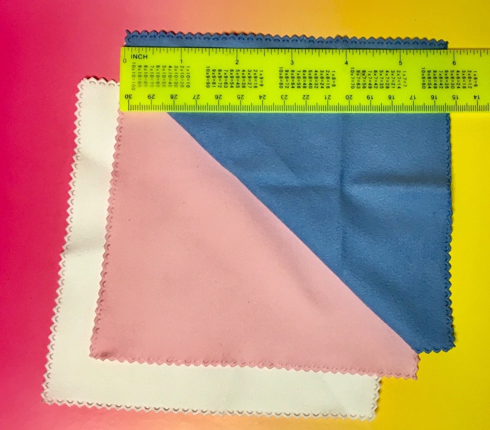 6pc RED WHITE BLUE MICROFIBER CLEANING CLOTH AptTo iPhone Android Screen glasses