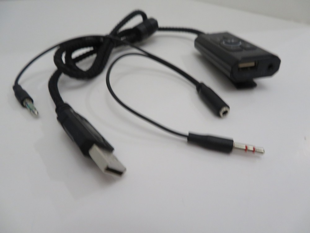 in-line USB controller for the Vankyo CM7000 Commander gaming headset & Adapter