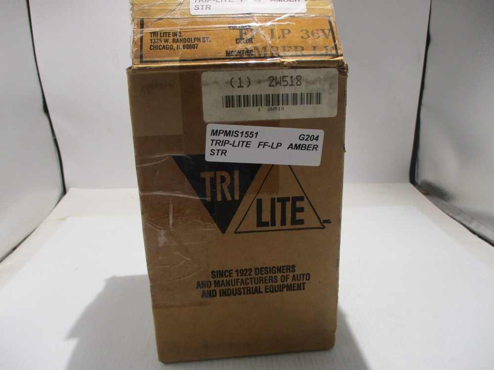 NEW TRI-LITE MODEL FF-LP AMBER STROBE LIGHT 36V-DC