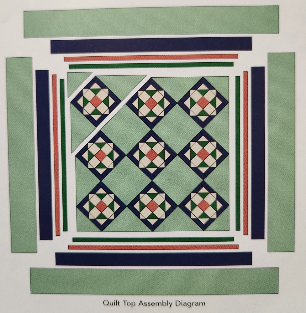 "Cottagewood Patchwork" Quilt Pattern from 2005 Magazine Intermediate