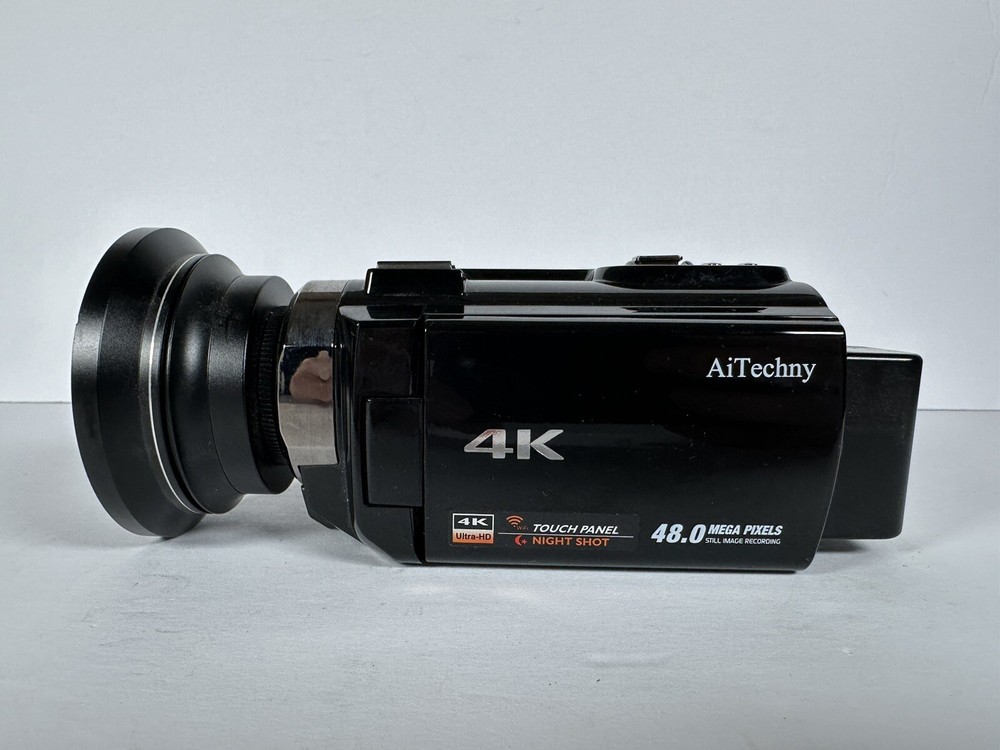 AiTechny Vlogging Camera 4K Ultra HD 48.0 Megapixels Touch Screen UNTESTED