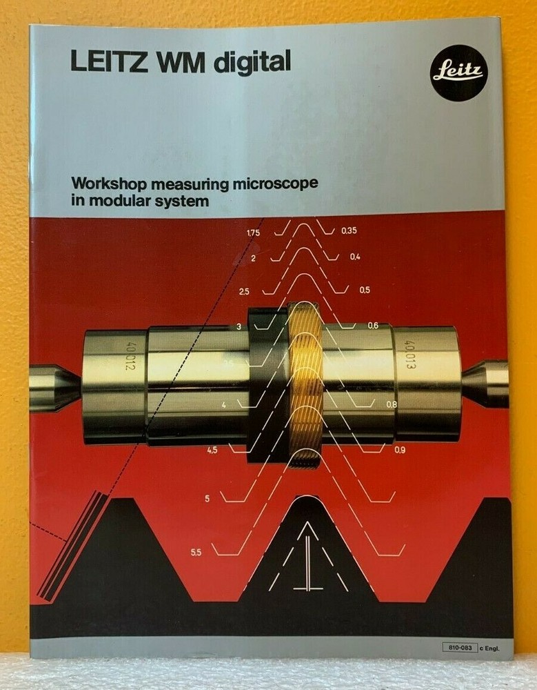Leitz WM Digital Workshop Measuring Microscope in Modular System Catalog.