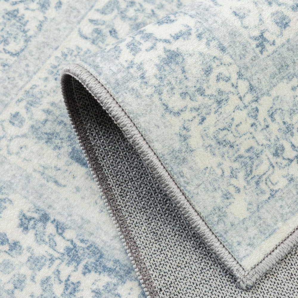PureCozy Blue Area Rug 3x5 Office 3' x 5' (Rectangular), Accent |