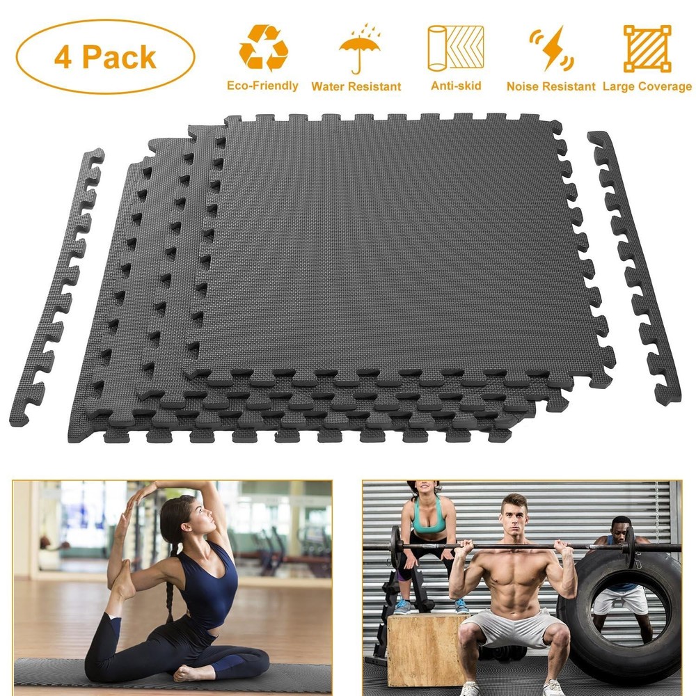 Puzzle Exercise Mat Foam Gym EVA Mat Interlocking Tiles Protective Flooring