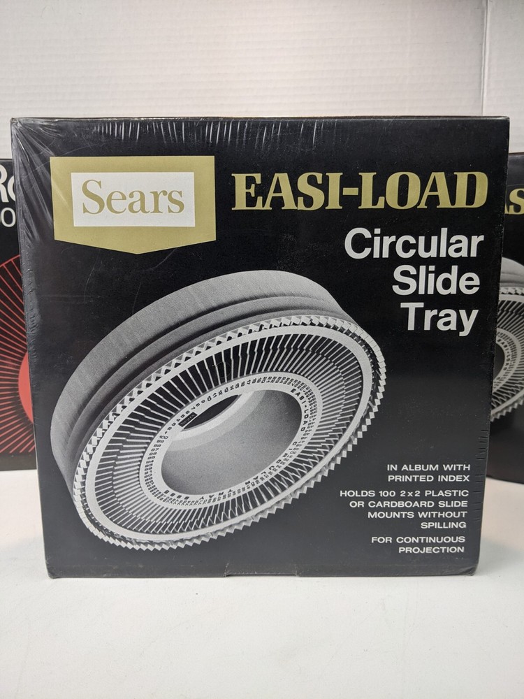 Slide Projector Circular Trays. Sears/GAF 2ea. Sears 9985, 1ea. GAF 6090-059 New