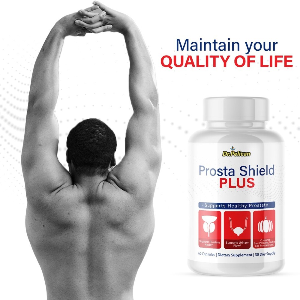 Prosta Shield Plus - Prostate Support- 3 Bottles- 180 Capsules