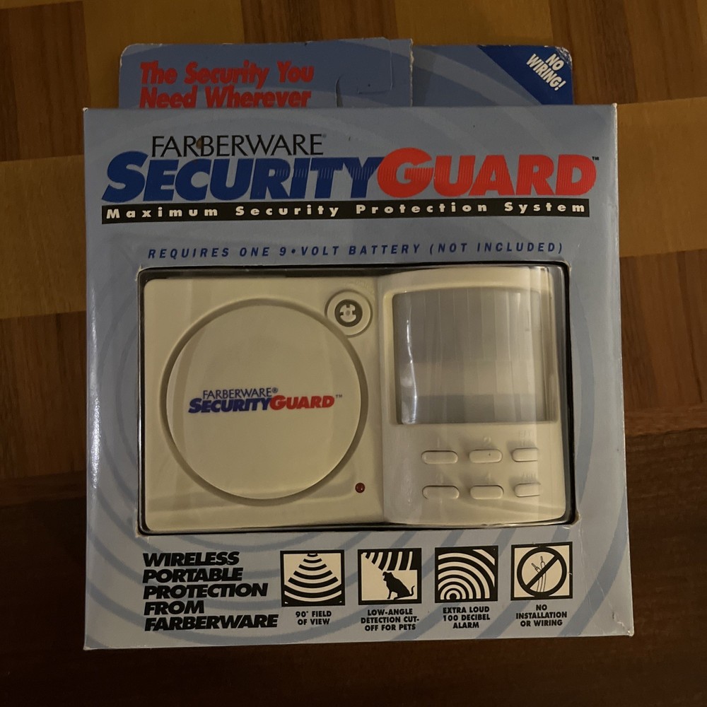 Farberware Security Guard Wireless Portable Home Security System Alarm