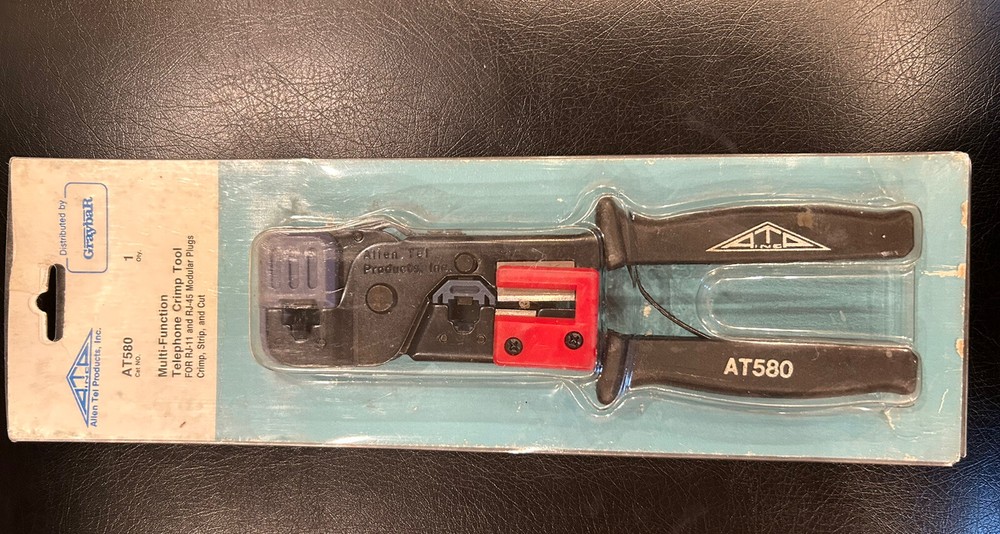 Allen Tel Products AT580 Multi-Function Telephone Crimp Tool RJ-11 RJ-45 NIP