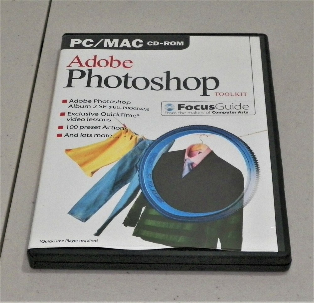 ADOBE PHOTOSHOP TOOL KIT FOCUS GUIDE CD-ROM FOR PC/MAC ISSUE 11 ~PRE-OWNED~