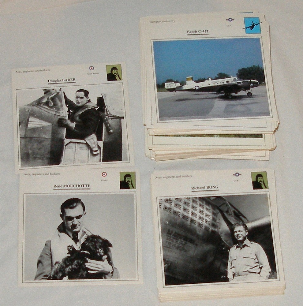 VINTAGE AIRCRAFT IDENTIFICATION CARD SET