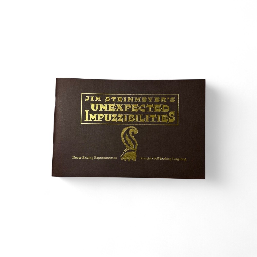 UNEXPECTED IMPUZZIBILITIES BY JIM STEINMEYER  / Vintage Magic Book