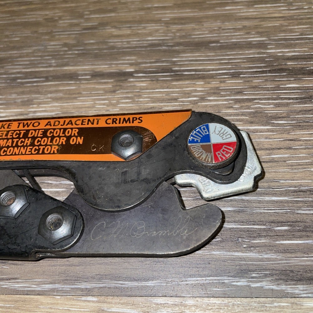Vintage Thomas & Betts • TBM-2 • Terminal Crimper Tool
