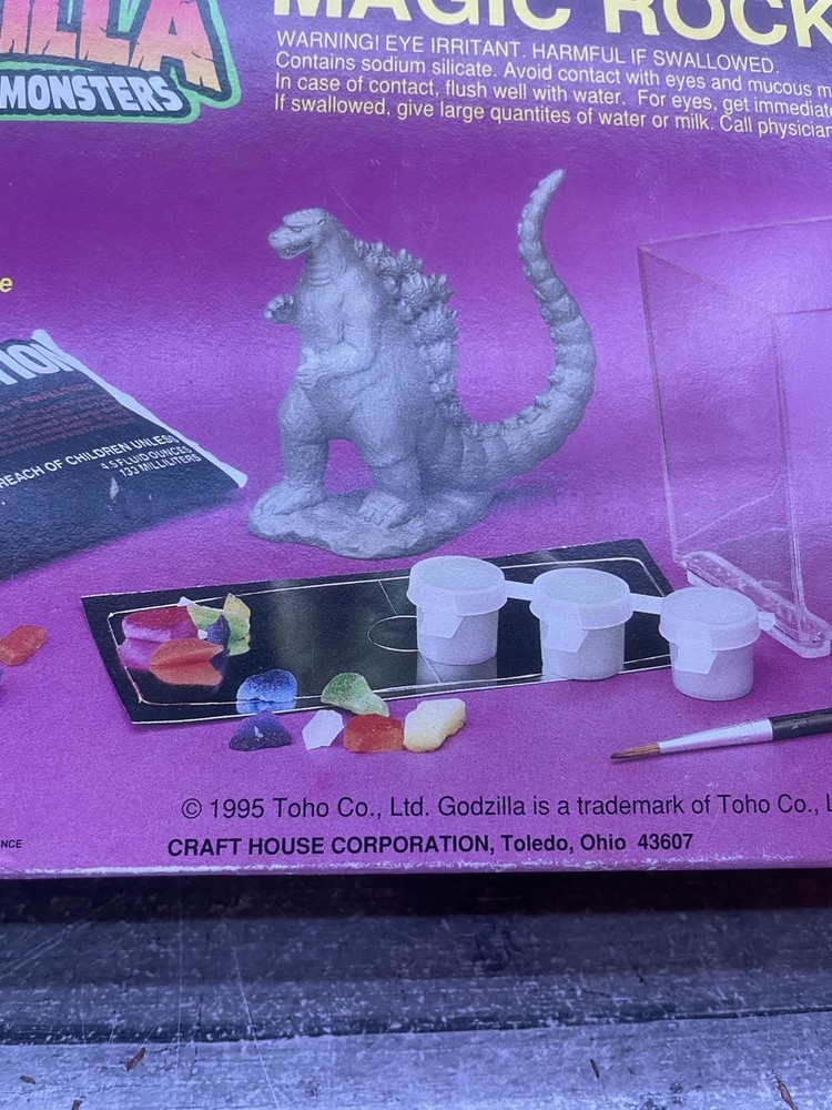 Craft House Godzilla Magic Rocks Released In (1995) (never used)