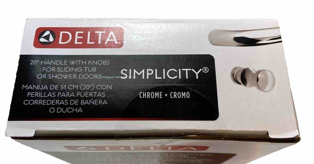 Delta - SDBR011-PC-R - 20" Handle w/ Knobs For Shower Doors Chrome
