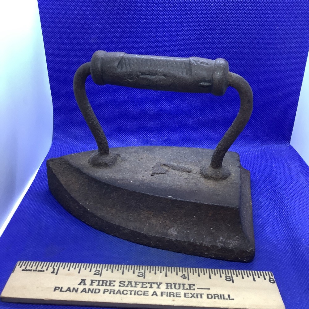 antique cast iron blacklock #7 sad iron clothes iron laundry