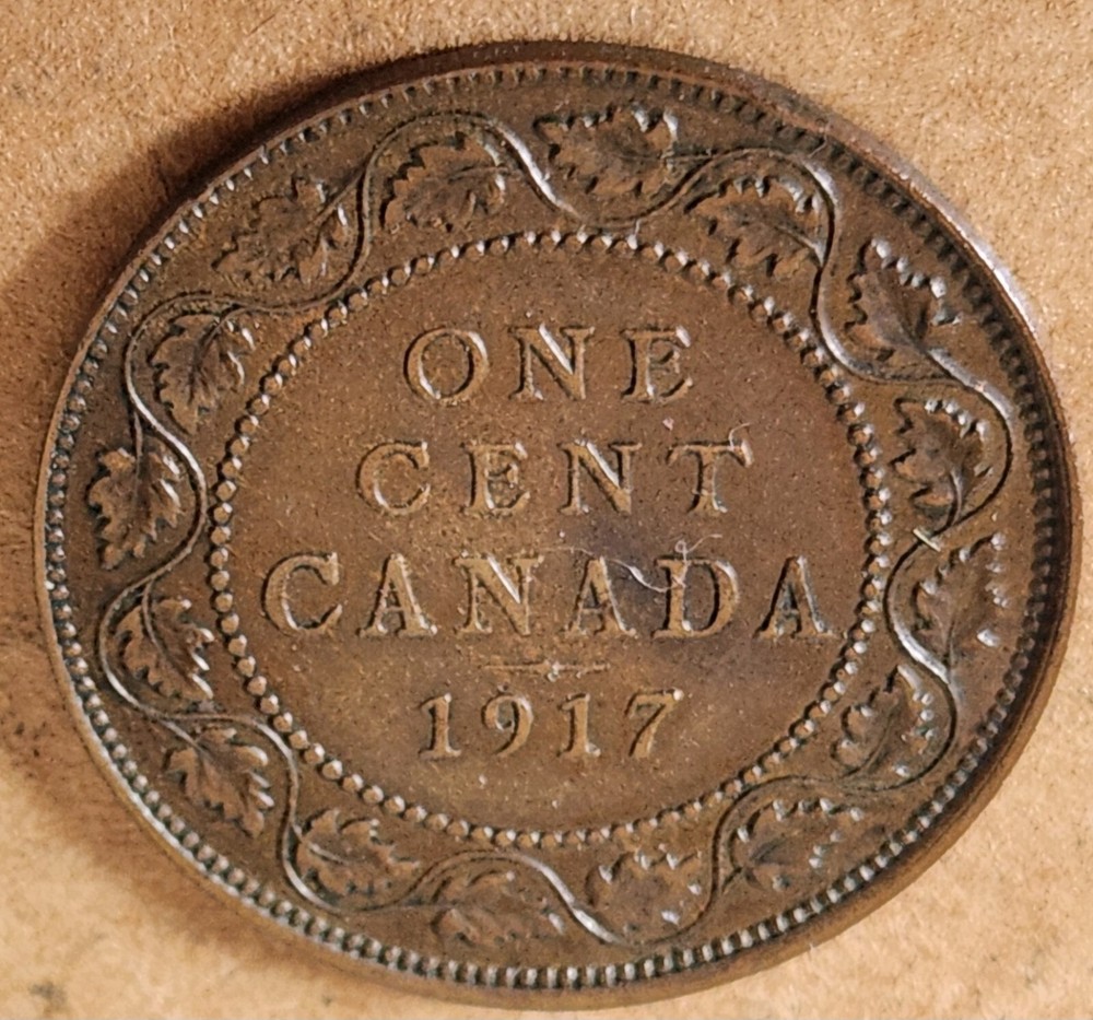 •1917•CANADA•ONE CENT•