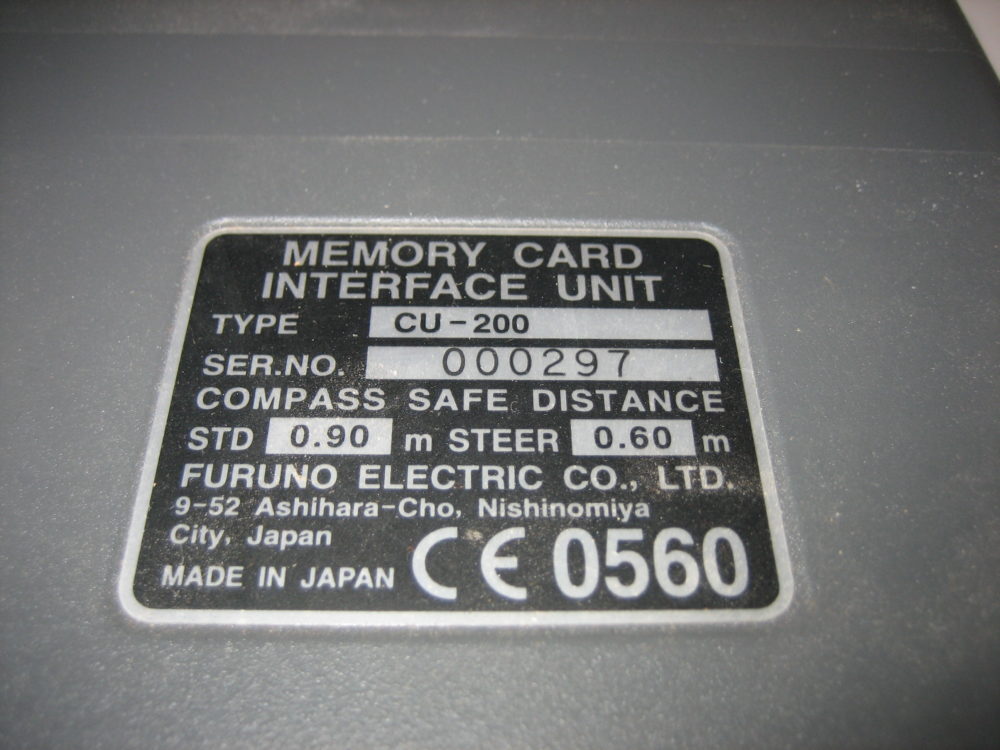 Furuno CU-200 Memory Card Interface Unit - Includes a mapping card