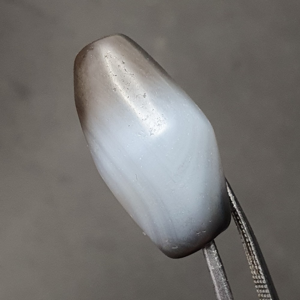 Antique Persian Himalayan Blue Chalcedony Agate Bead