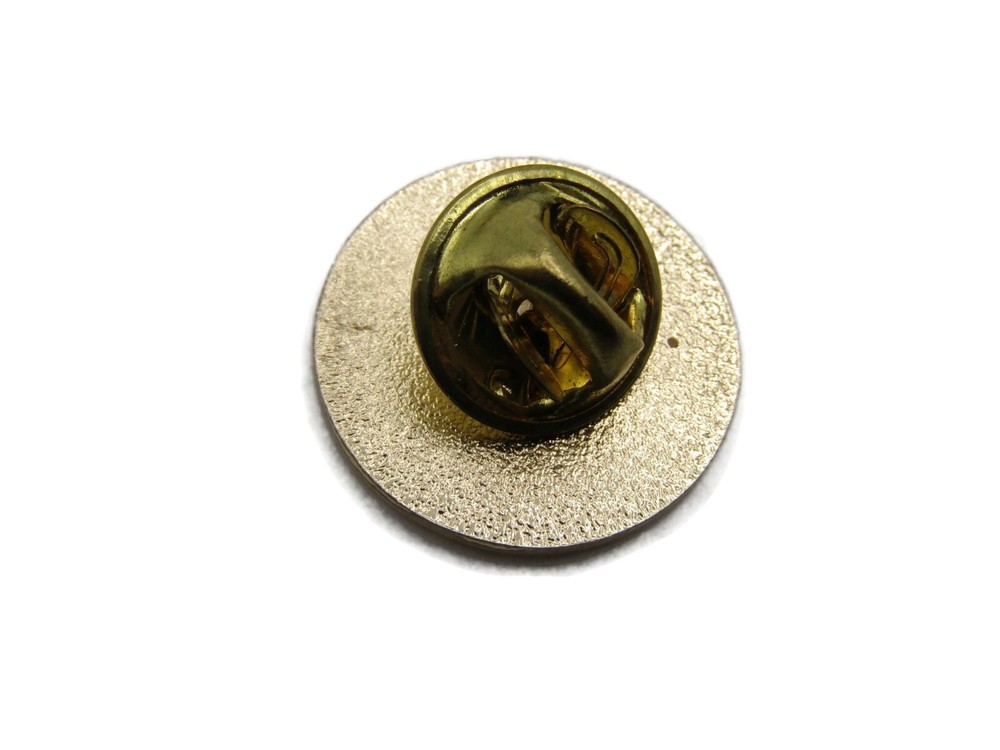 Love Your Melon Pin Blue Enamel Gold Tone Lapel Pinback Badge Cursive Script