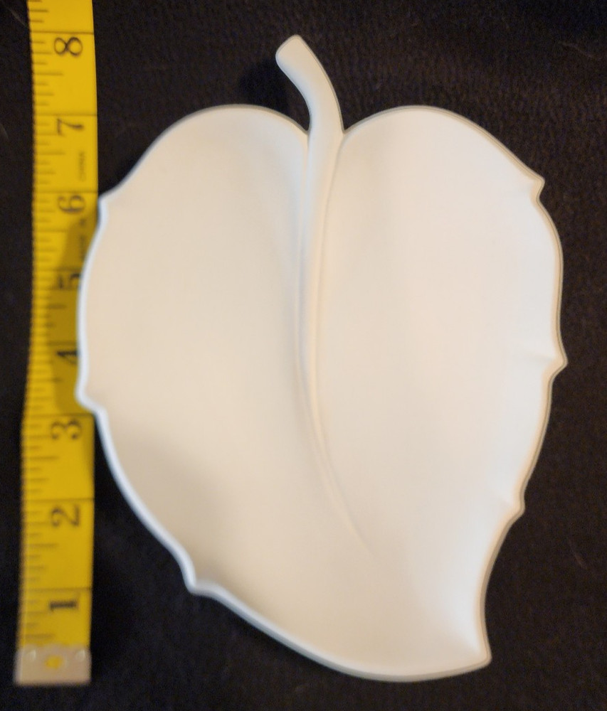 Ready to Paint Ceramic Bisque Leaf Tray or Decoration