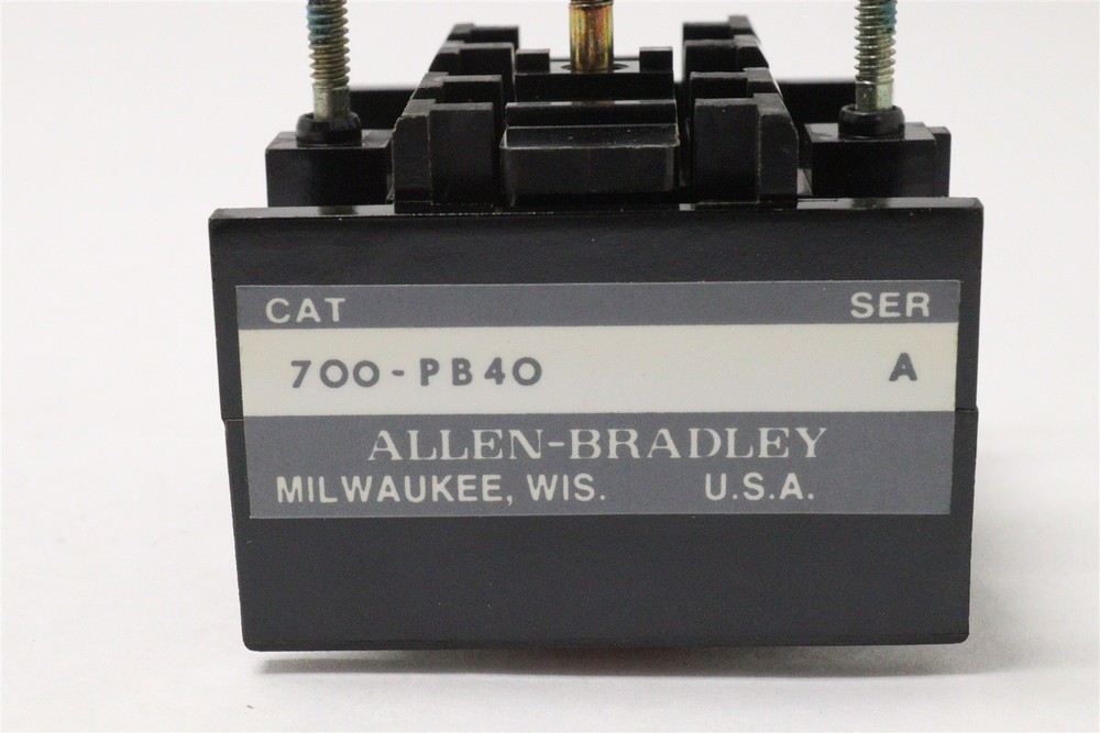 ALLEN-BRADLEY TYPE P CONTROL RELAY ATTACHMENT 700-PB40 SER A
