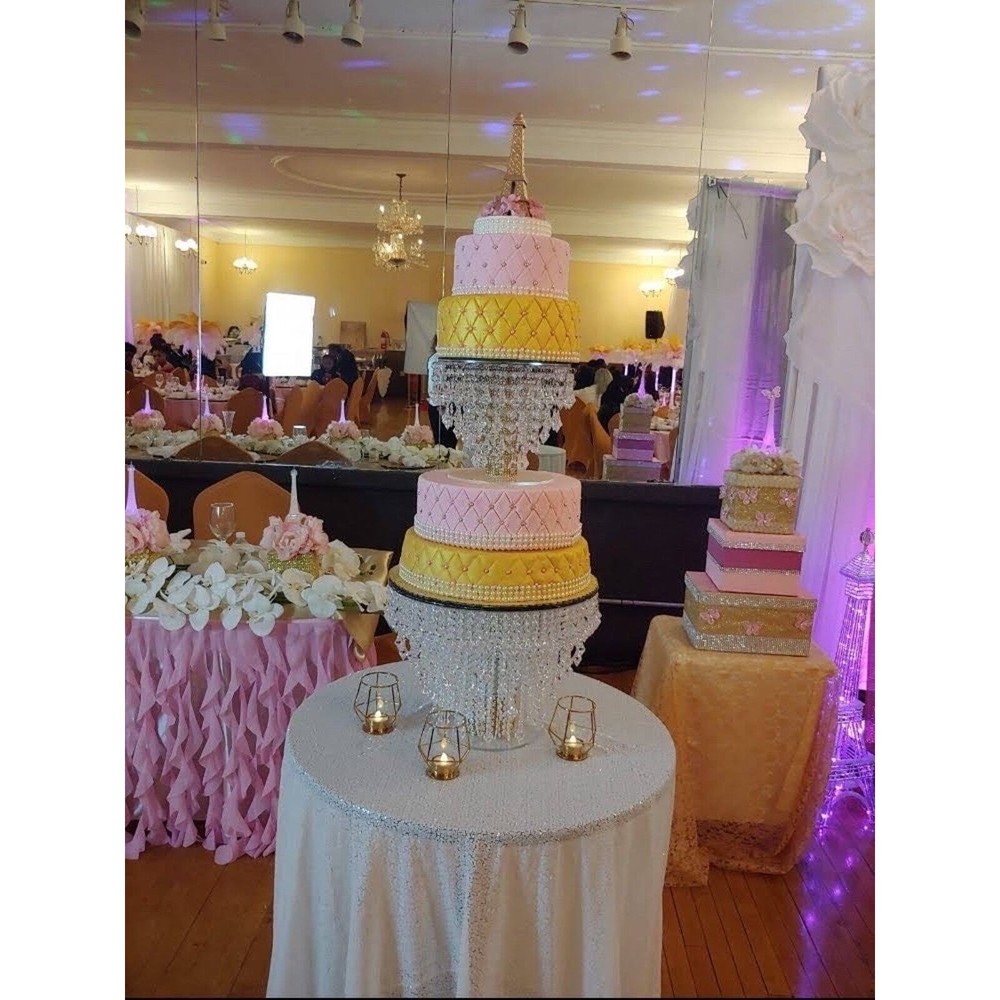 Crystal Cake Stand| Crystal Cascading Cake Stand for Wedding