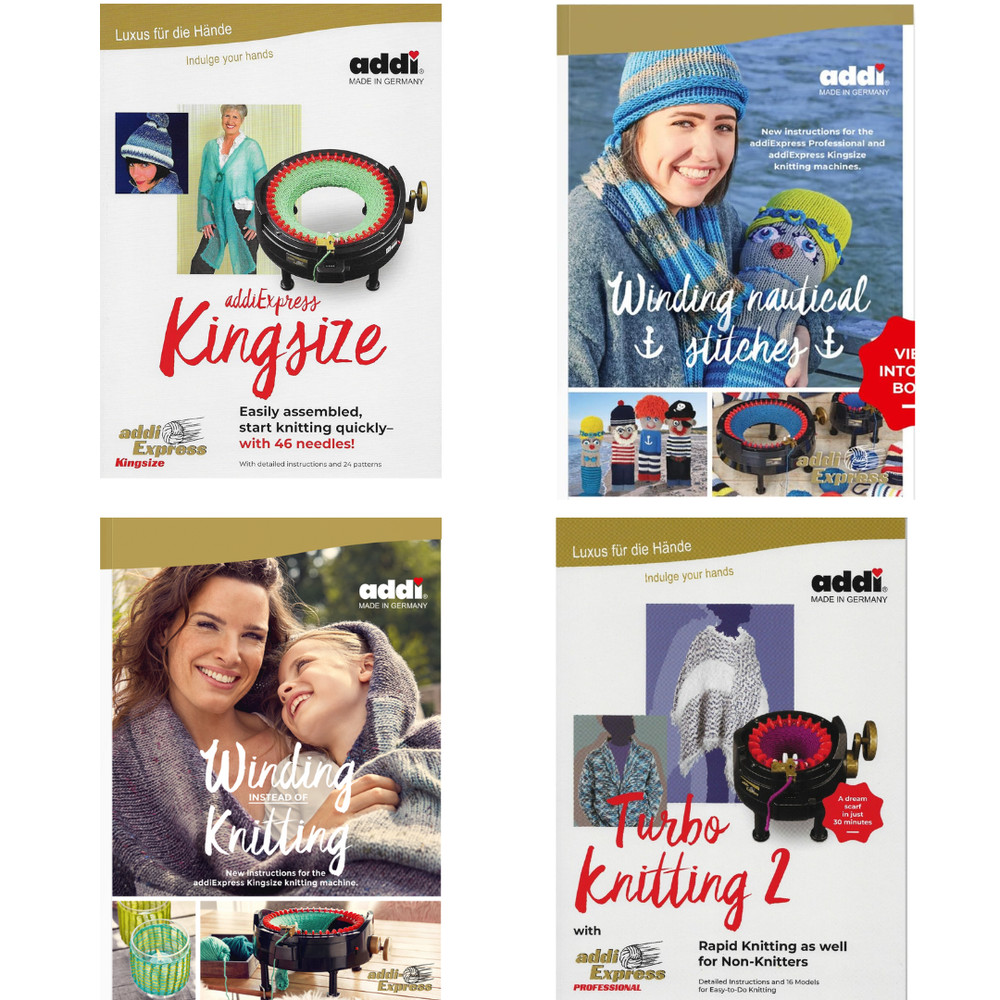 Pattern Books for Addi King Size Express Knitting Machines