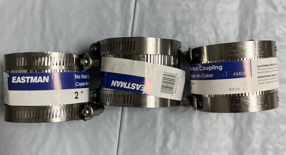 EASTMAN 2in Neoprene No Hub Coupling