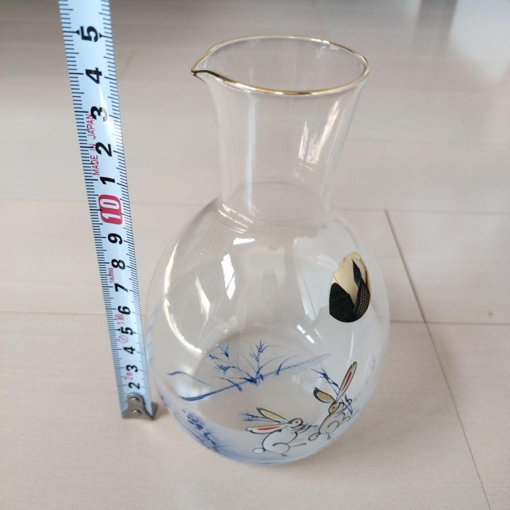Set of 4 glass sake cups