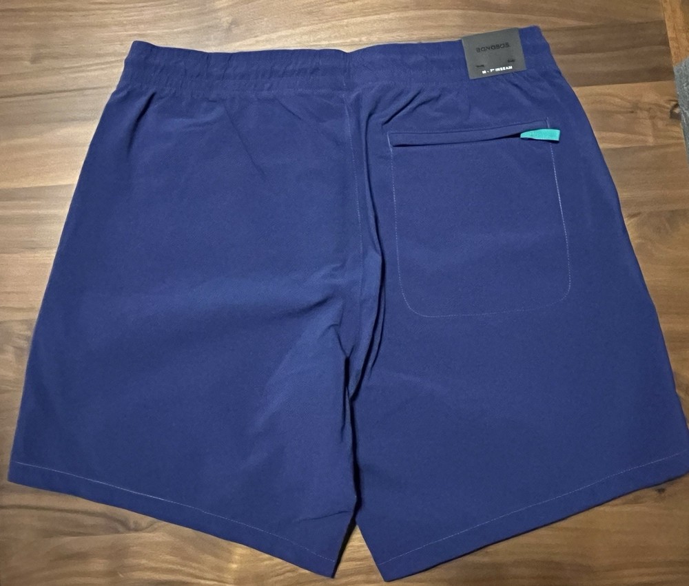 NWT Bonobos Men’s Blue Drawstring “The Rec Short” / Size Medium / 7” Inseam