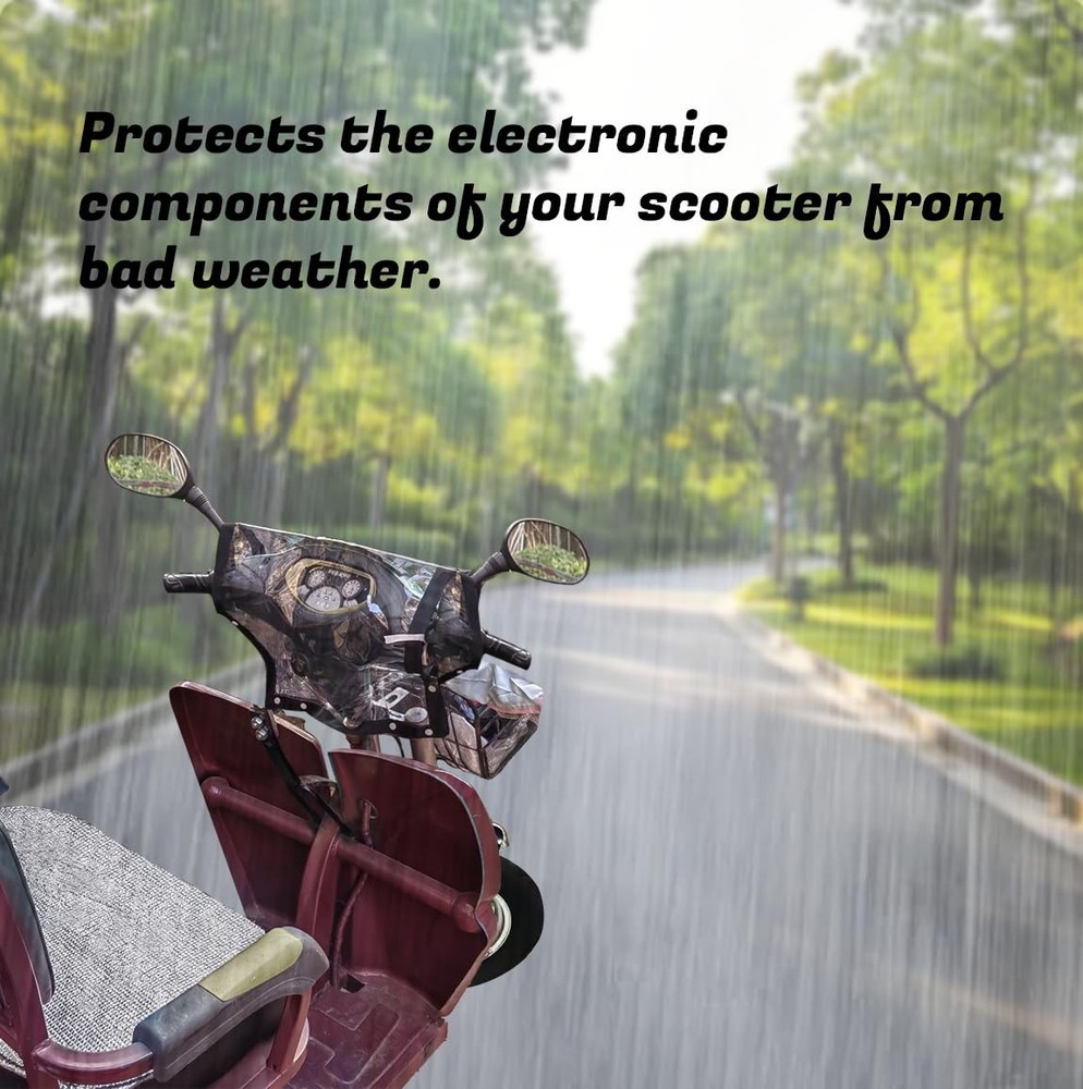 2PCS Waterproof Outdoor Mobility Scooter Control Panel Cover,Clear View, Prot...