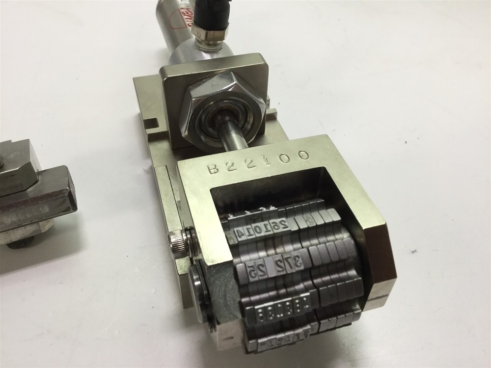 Wrap-Aid Custom Fabricated 6 Digit Rotational Pneumatic Machine Numbering Head