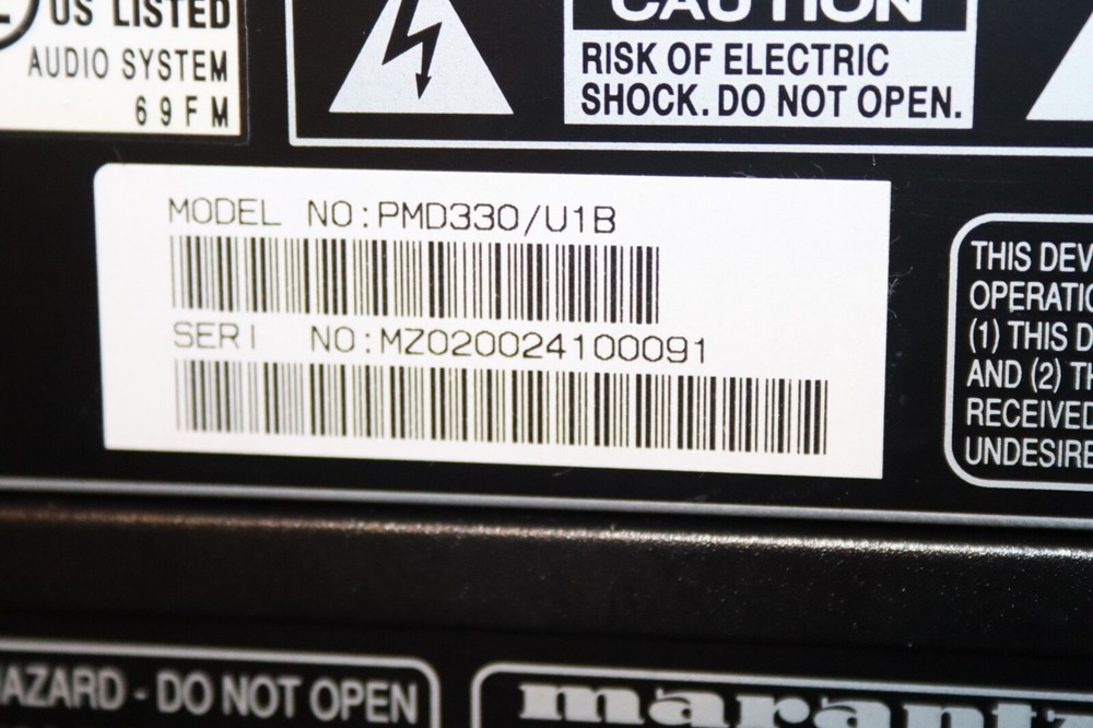 Marantz PMD330/U1B Professional CD Player. In Excellent Condition