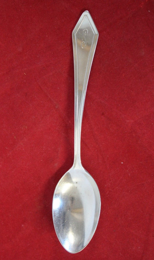 Dixie by Manchester 6" Teaspoon "S" Monogram (1910) ~20g