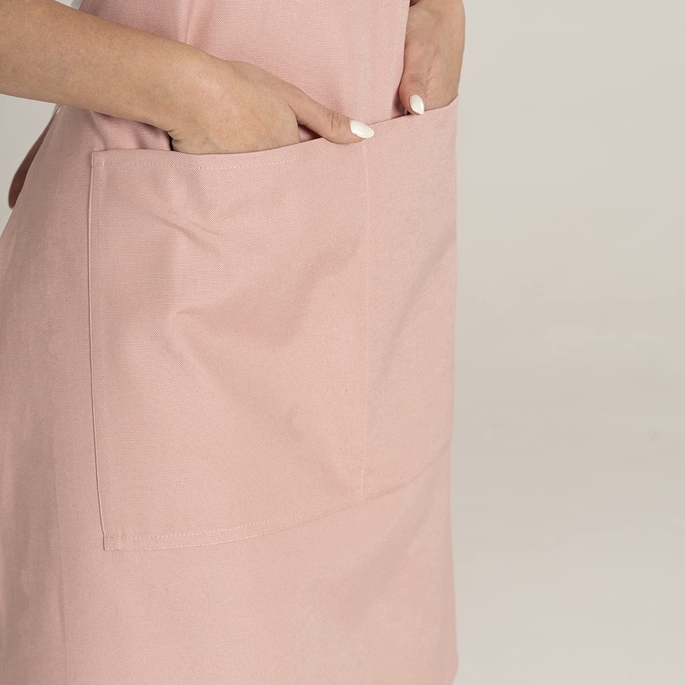 Kitchen Apron Waterdrop Resistant Cotton Apron with adjustable Aprons for Wom...