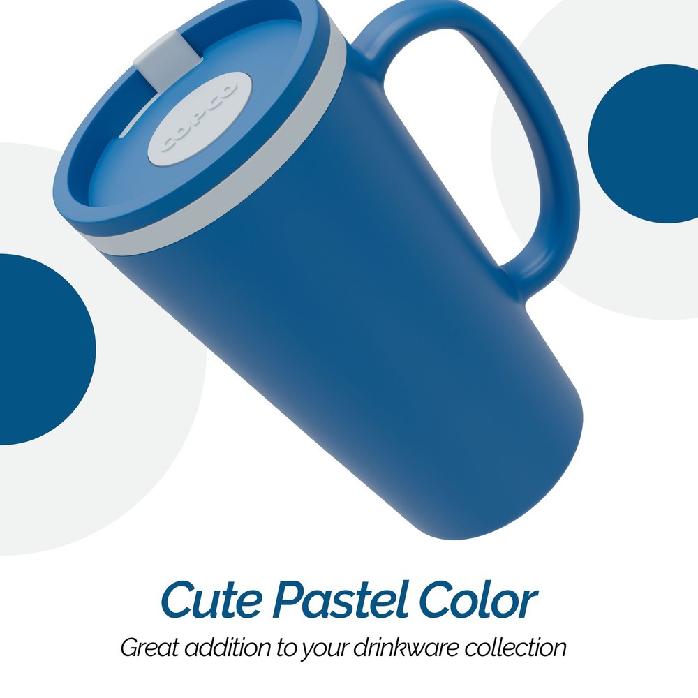 Copco Cone Travel Coffee Mug, 16 oz -Blue
