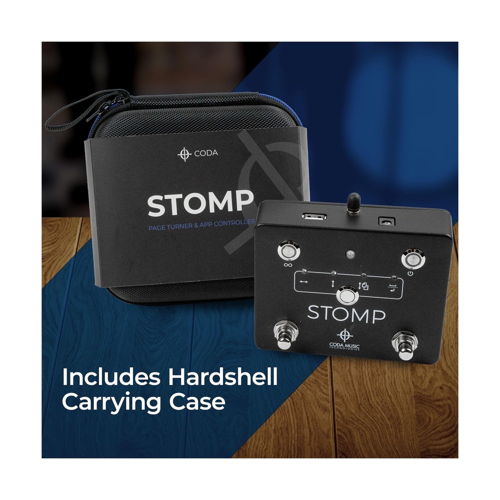 Coda Music Technologies STOMP Bluetooth Page Turner & App Controller - Foot S...