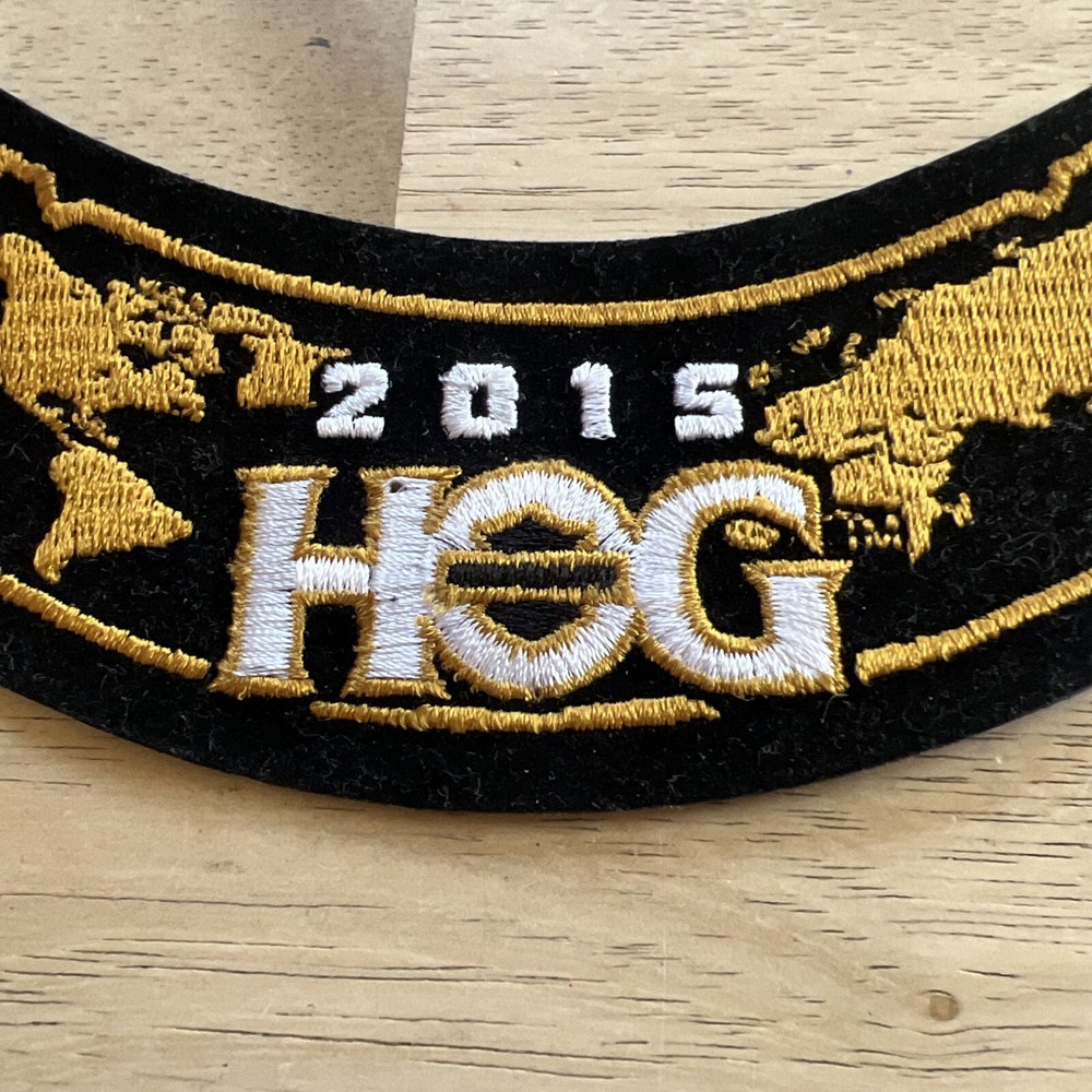 2015 Harley Davidson HOG embroidered patch. With Pin