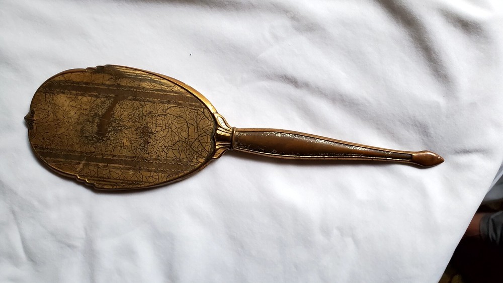 Gold Hand Mirror Antique